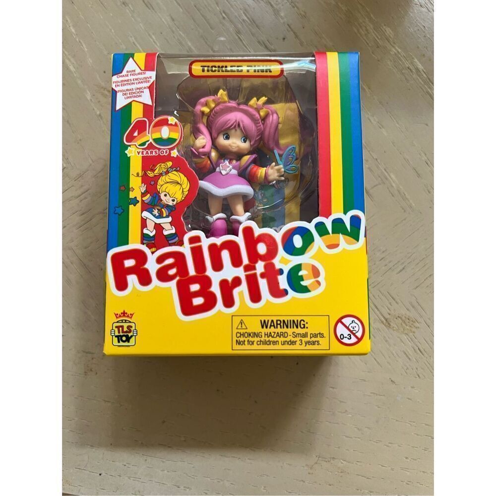 TLS Rainbow Brite Tickled Pink 40th Anniversary Mini Figure New in Box Cheebees
